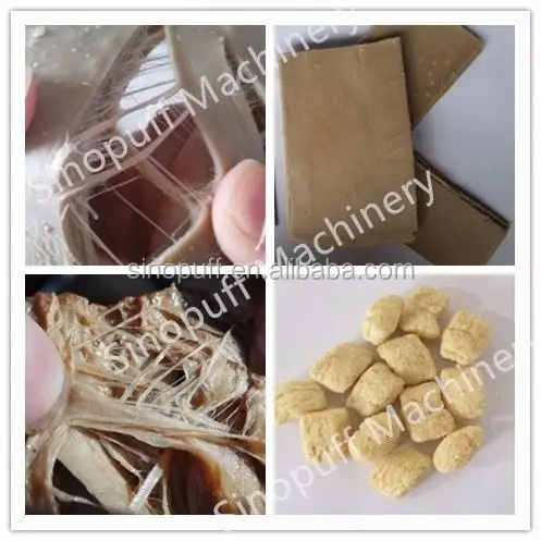 Pea Protein Processing Line/Soya Meat Food Maker Machine High Moisture Plant Based Protein Snack Making Machine