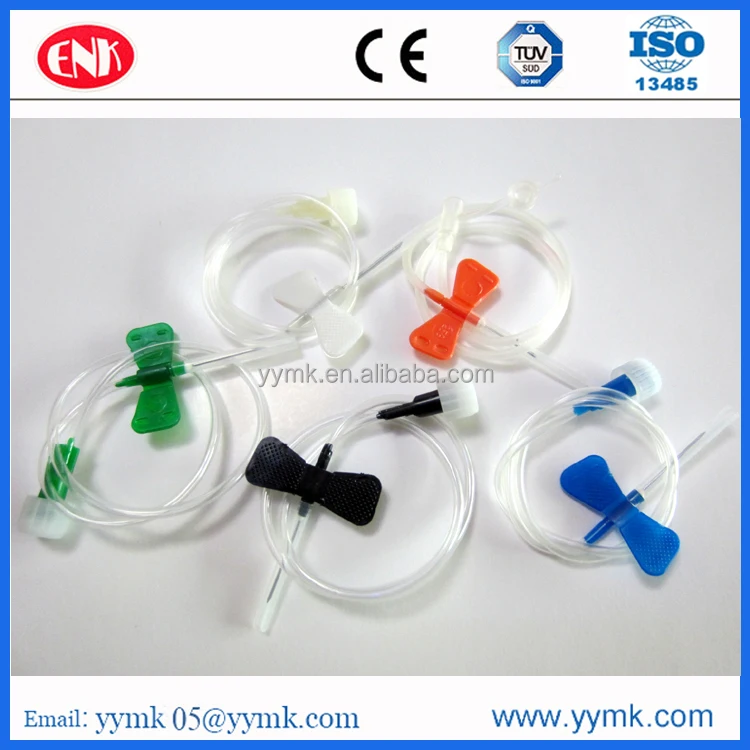 Scalp vein butterfly needle 23G 22G 21G