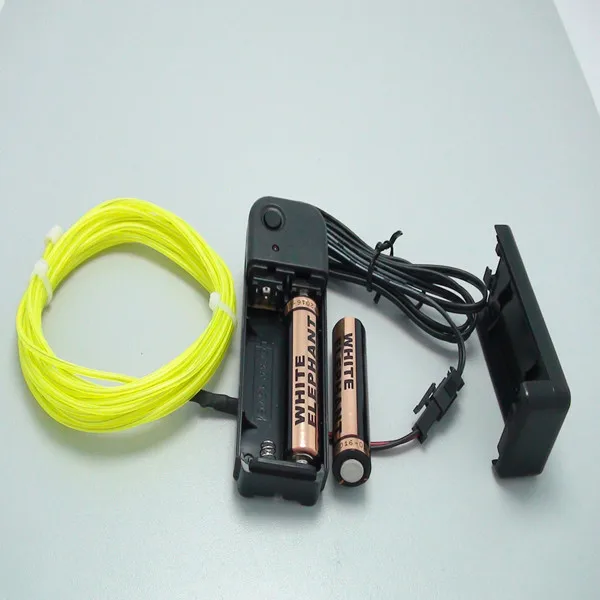 EL wire flexible neon 3V DC,12V DC battery pack car inverter,driver