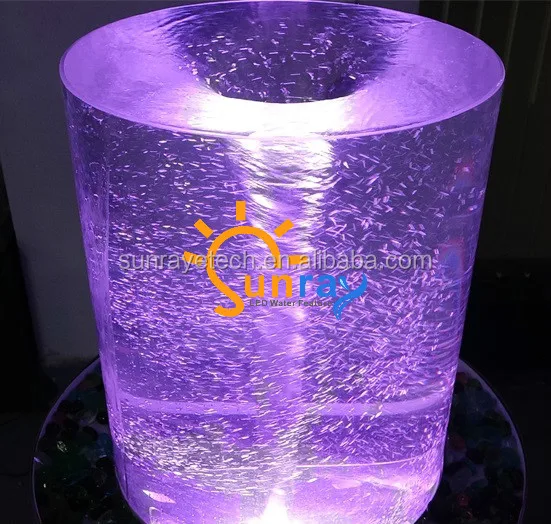 
2019 NEW H100cm Floor-standing LED Vortex tornado Bubble water fountain Fengshui Fountain 