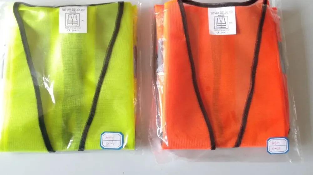 80/100/120 gsm reflective cheap yellow  safety vest gilet fluorescent