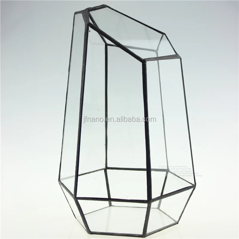 Micro landscape plant glass greenhouse clear geometric terrarium