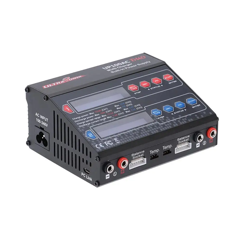 Amazon ультра мощность UP100AC DUO 100W/2x50 Вт LiPo LiHV 2S 3S 4S 6S батарея баланс RC зарядное устройство для гоночного дрона радиоуправляемого автомобиля вертолета грузовик
