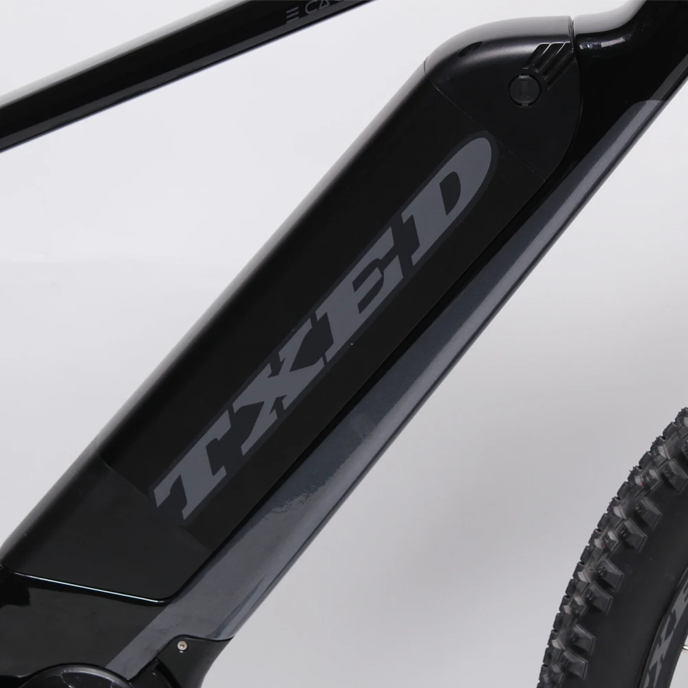 TXED Carbon Fiber Sport Bike Mountain Bike Full Suspension Center Motor Electric Bike