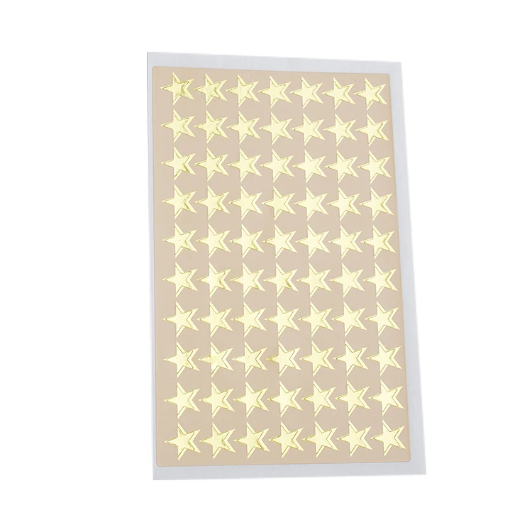 Promotional star shaped self-adhesive sticker for kids