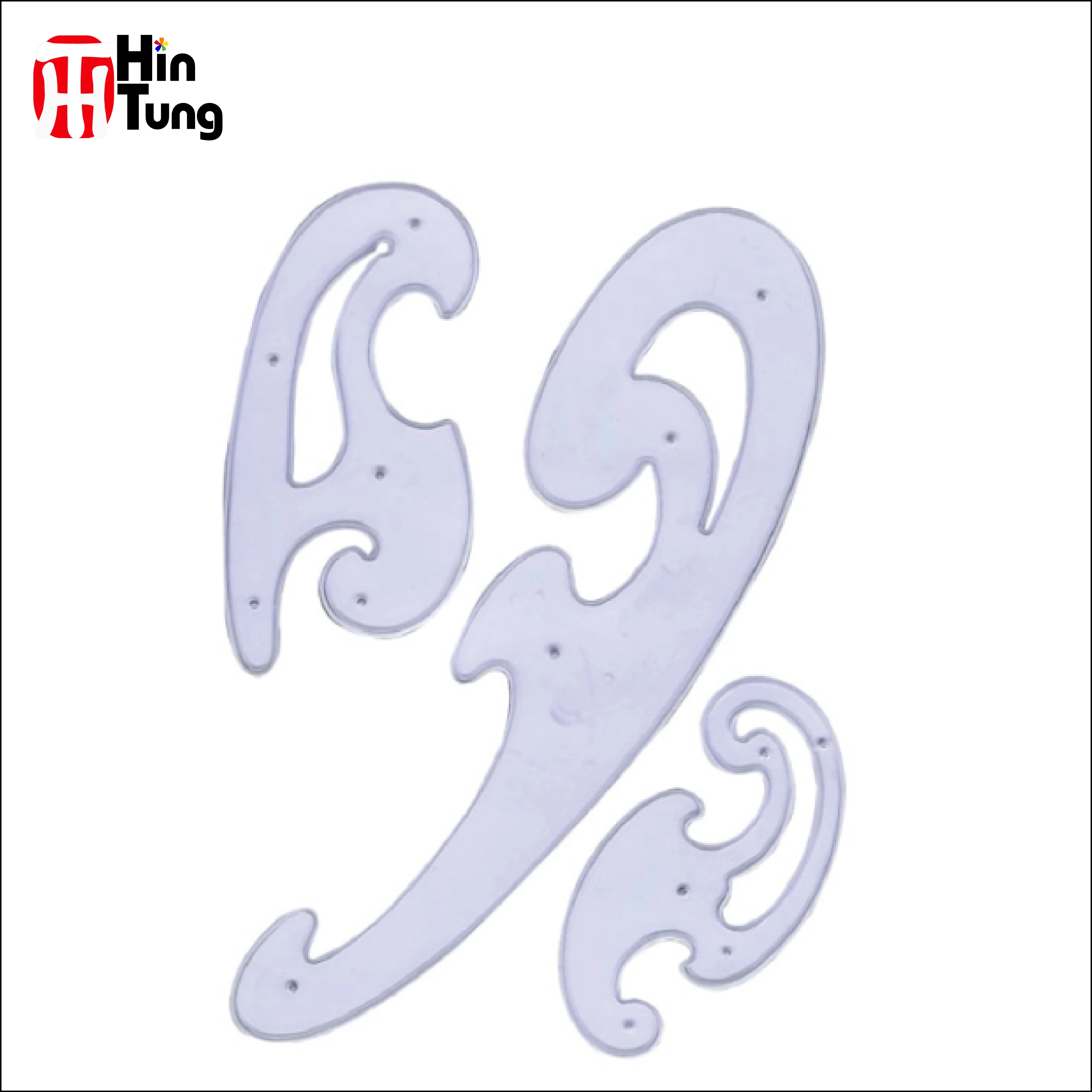
single pack plastic French Curves Ruler Set 