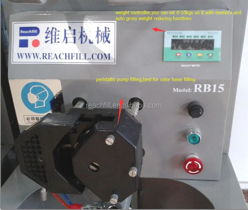 
hot cartridge refilling equipment with vacuum cleaner RB15A 