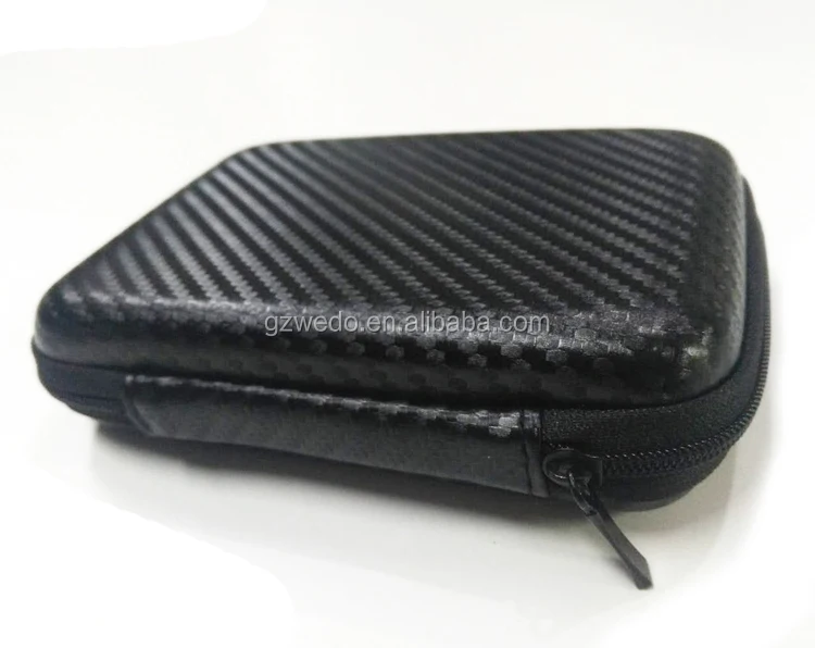 Hard EVA Travel Carrying Storage Case Bag for Portable Charger Power Bank External Battery Cable Custom, Black