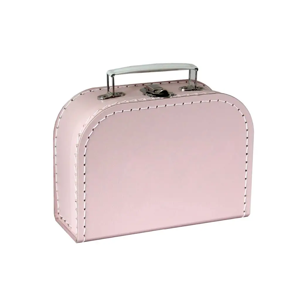 custom pink small paper suitcase