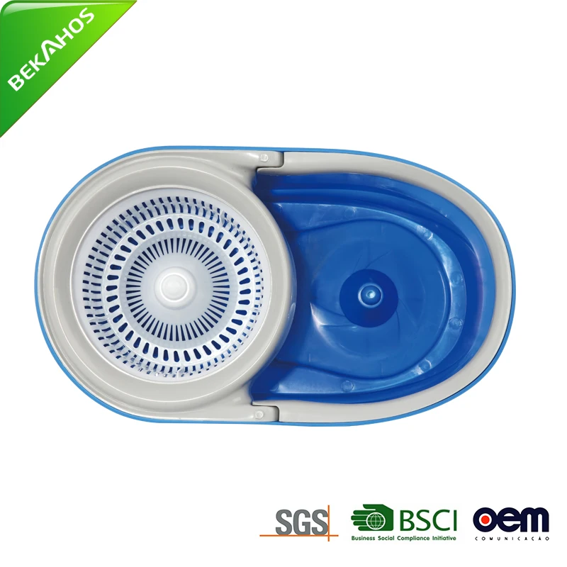 Hand Press 360 Microfiber Spin Wet Mop Stick