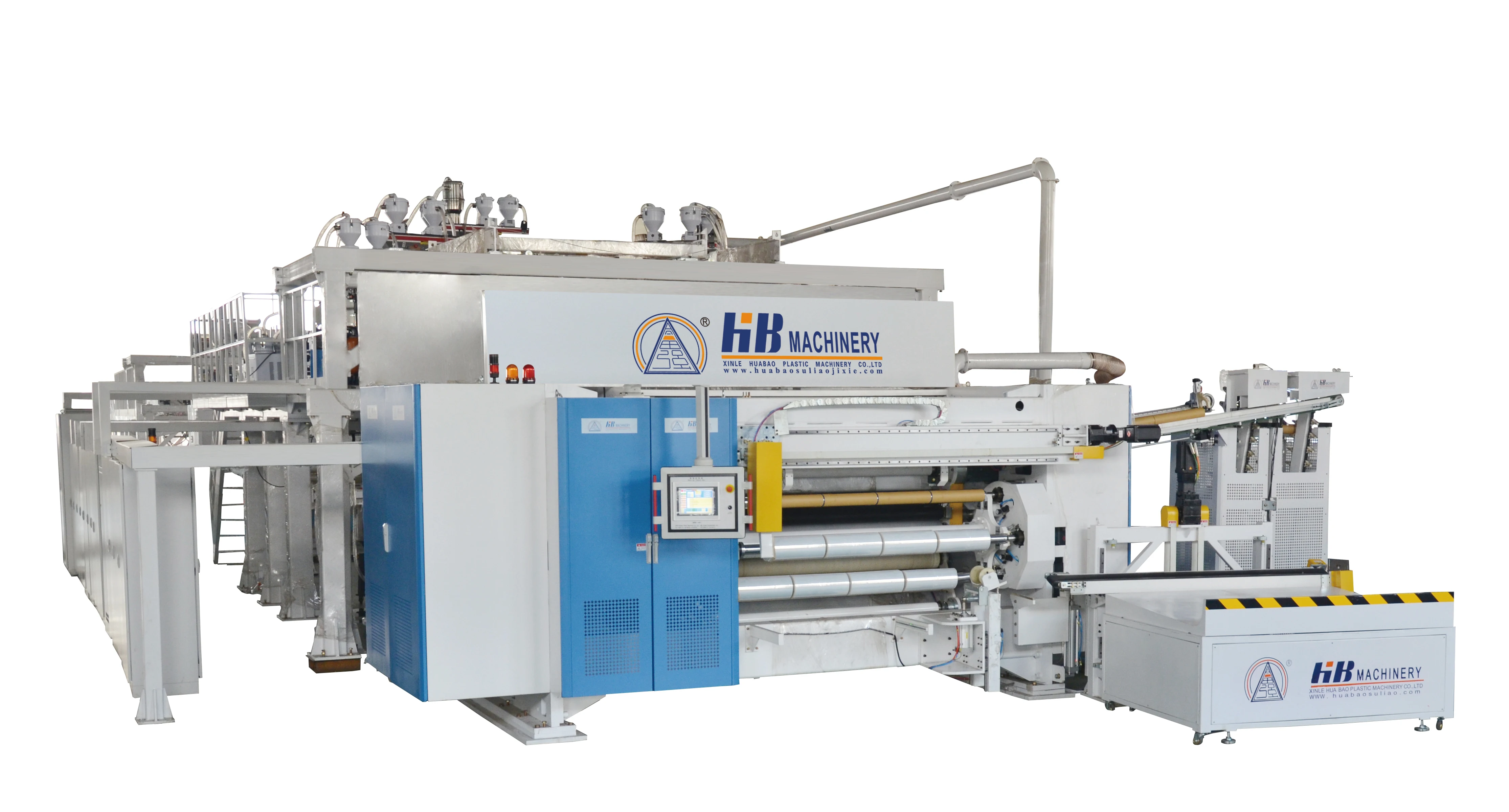 
Fully automatic LLDPE 1000mm plastic three layer stretch film producing machine for sale 