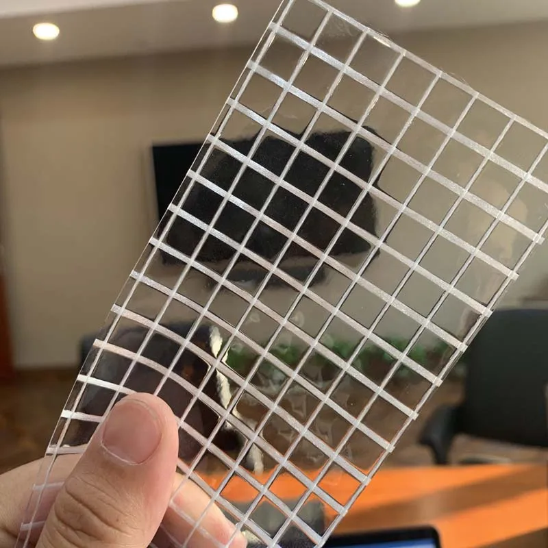 1000D*4*4 PVC High Transparent Tarpaulin/ Clear PVC Cold Laminated Polyester Mesh Fabric