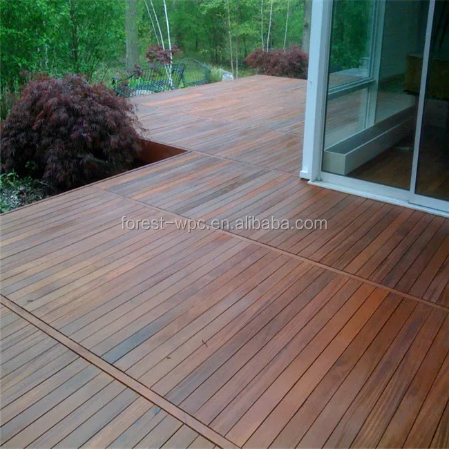Black Plastic Composite Deck Board/ Wooden Flooring/Timber Interlocking Decking