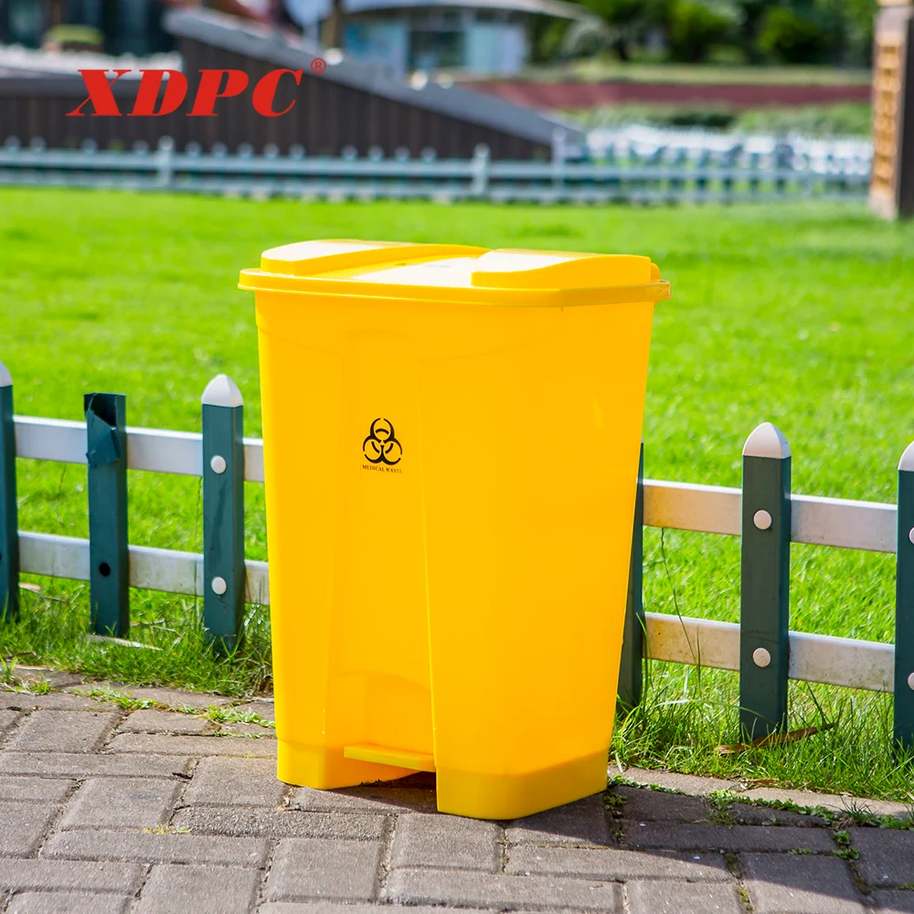 Foot pedal open medical garbage waste container bin for hospital