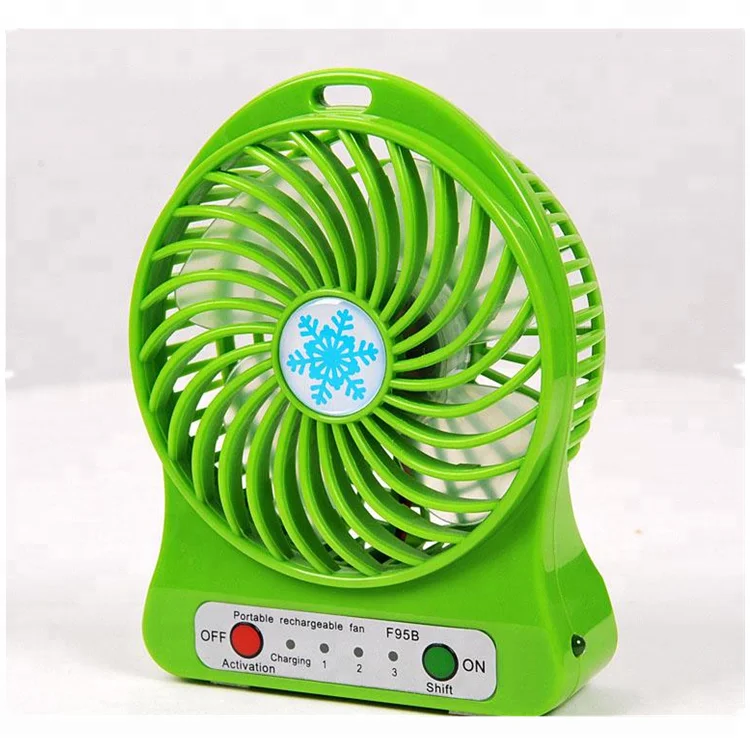Newest Products Mini Portable Uab Fan air Cooling Travel Handheld Rechargeable Fan with Battery and LED Light Oem Palm Leaf Fan