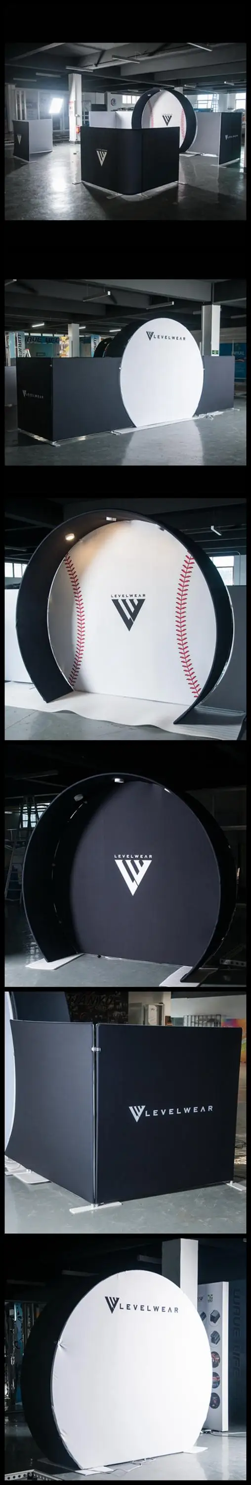 Backdrop Stand Cheap Price Customized Portable Light Weight Quick Setup Photobooth Expand Tension Fabric Display Show