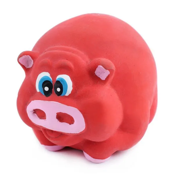 
animal shaped dog squeaky rubber ball 