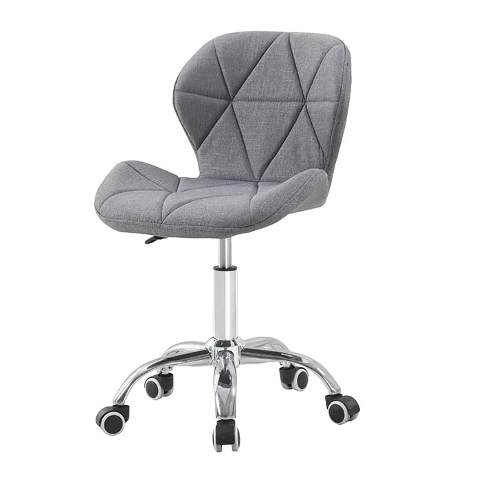 
Fabric Barber Chair with Wheels Hair Salon 