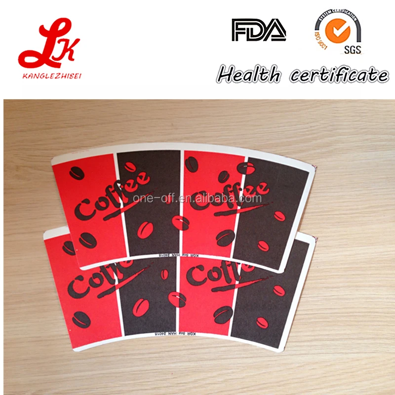 flexo printing waterproof food grade paper cup fans, paper cup raw material