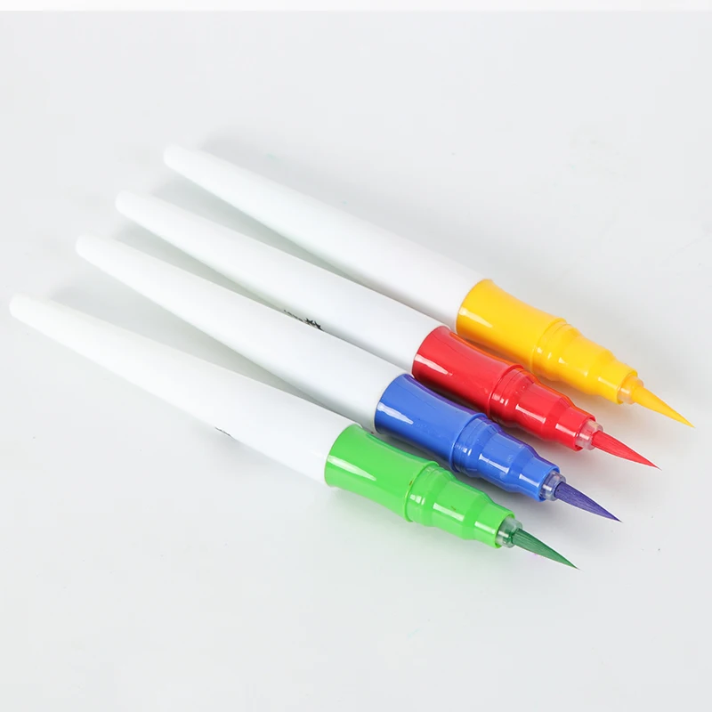 Real soft watercolor brush tip marker pen set with custom logo
