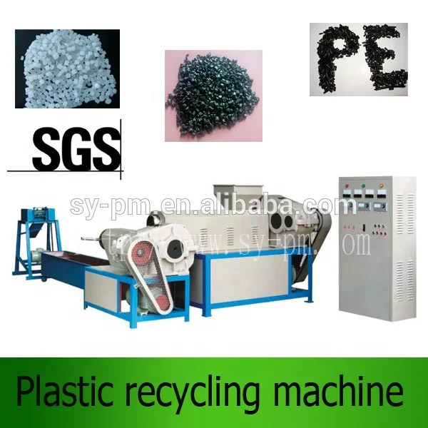 SJ-120 China promotion professional Waste pp pe Plastic Recycling Machine with two units of extruders
