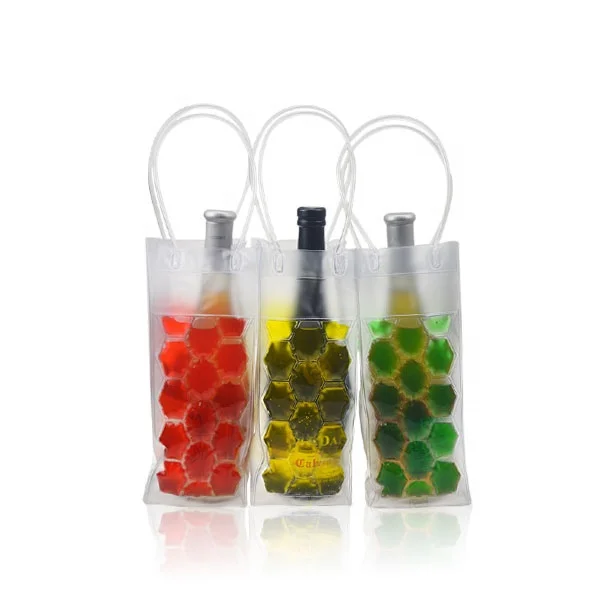 Freeze Gel Wine Cooler PVC Gel Bottle Chilling Bag