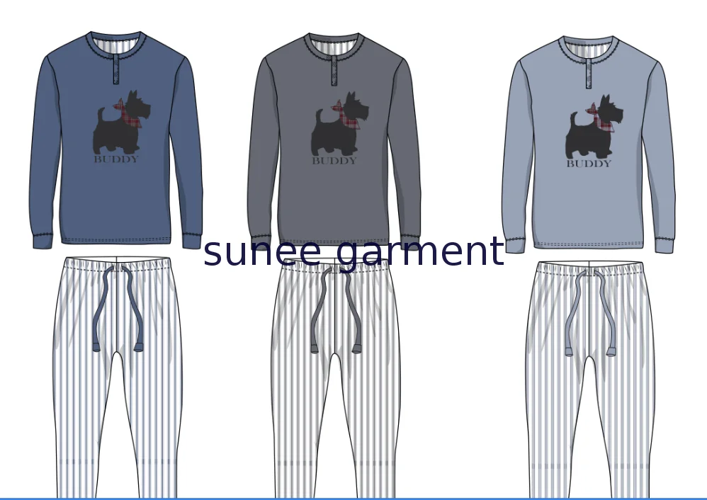 
Wholesale factory oem low price men winter turkey pajamas 