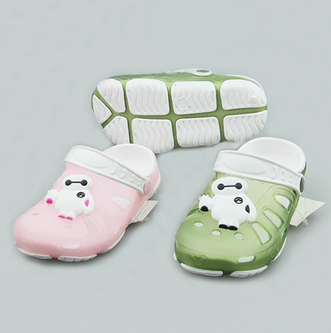 
2019 Spring Factory Cheap New Kids Cartoon EVA Clogs Baby Infant Popular Jelly Shoes Girls Boys Transparent Garden Shoes Sandals 