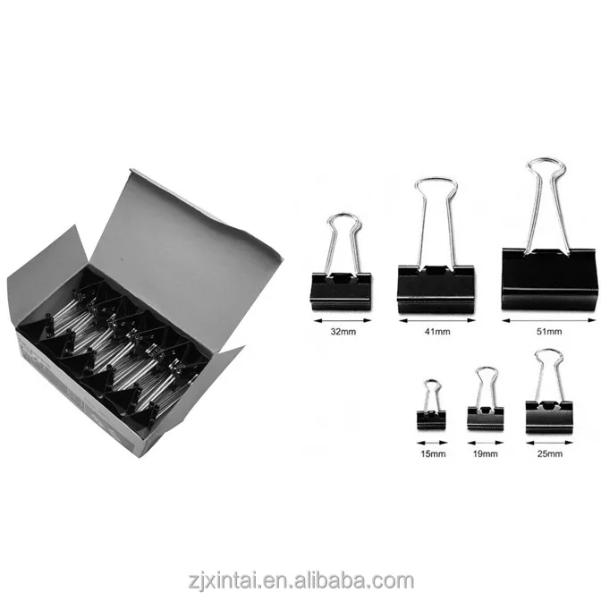 Hot Selling Good Use Black Binder Clips With High Quality