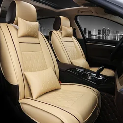 5D Leather Material Universal Seat Cover  and 7pcs No. of Seat Covers Luxury Car Seat Cover