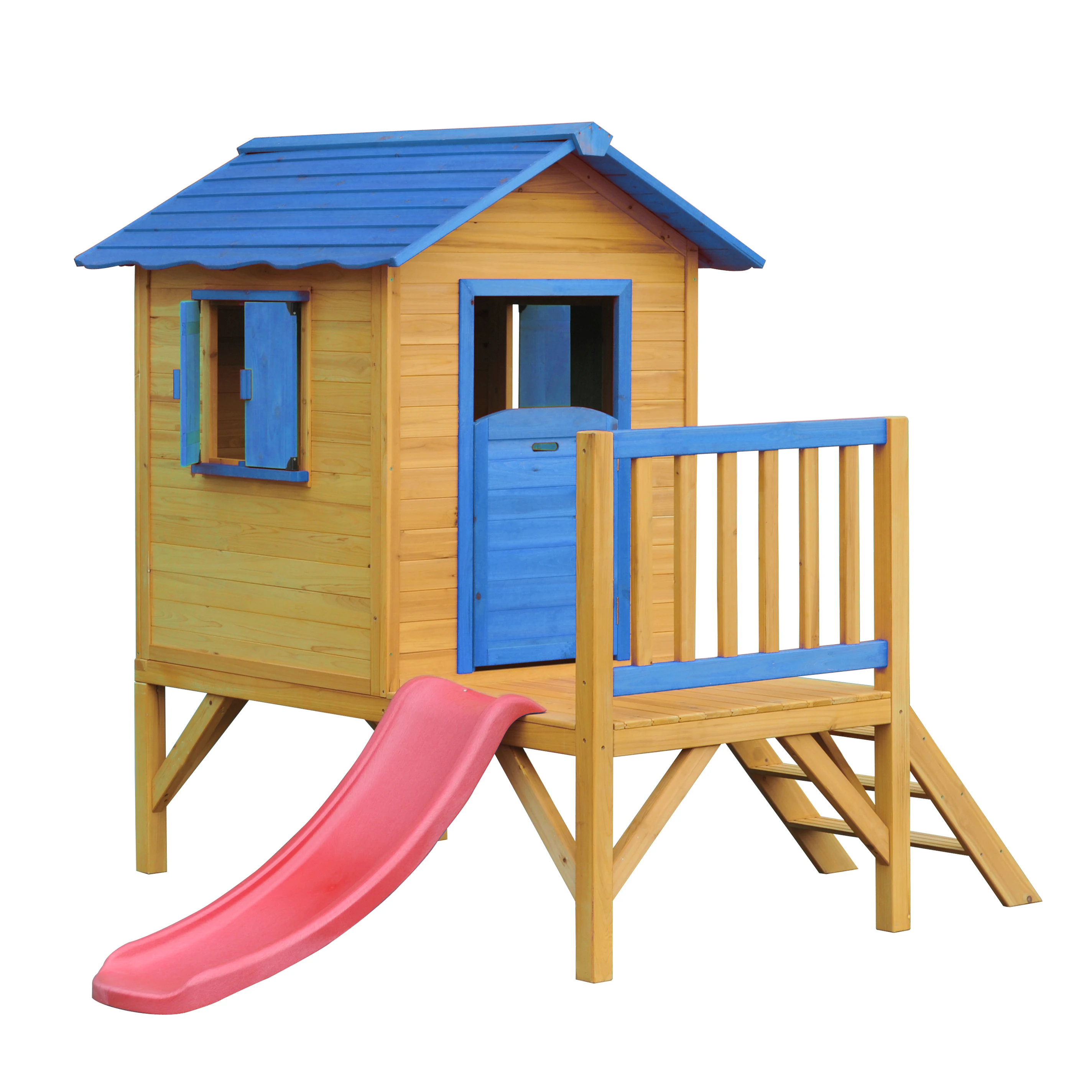 Small Cubby Wooden Houses Play sets For Kids