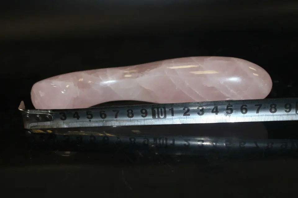 Yoni healing crystal dildo big rose quartz crystal massage wand stick