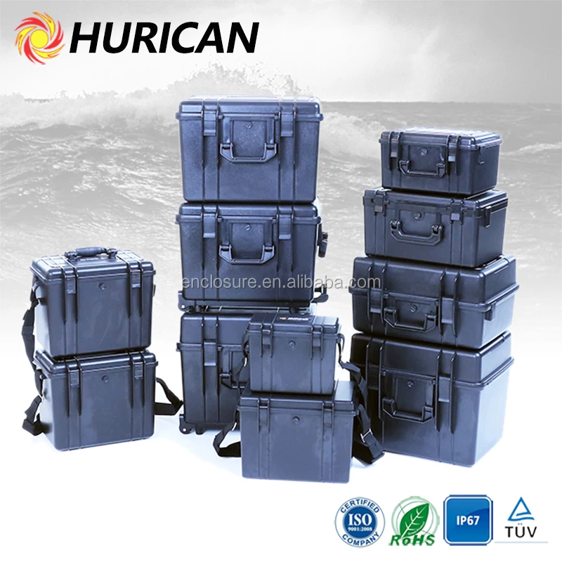 Custom IP67 Waterproof plastic cases / protective case / watertight tool case