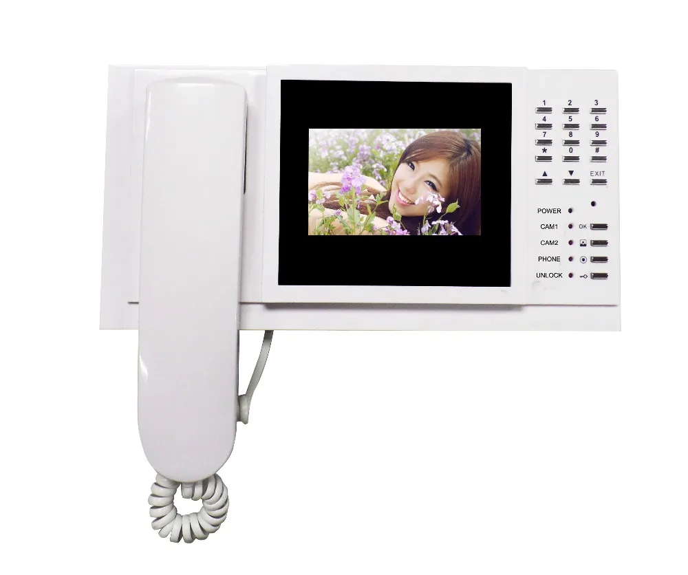 
Traditional handset style Video Door Phone Multi apartments Intercom system with CMOS camera PBX function ,night vision 