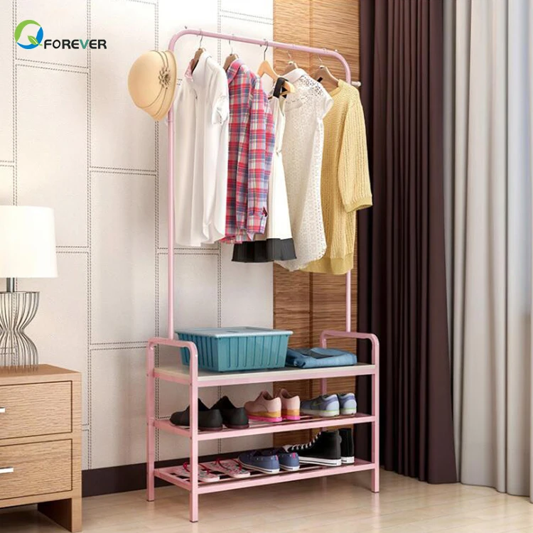 Household Coat Rack Modern Minimalist Wardrobe Clothes Rack