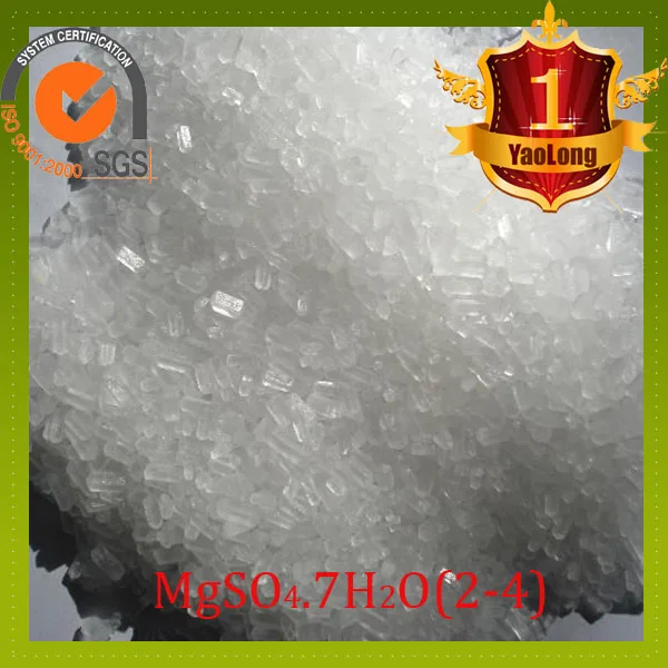 industrial grade/food grade Bitter salt OEM magnesium sulphate hepta epsom salt 98.5%