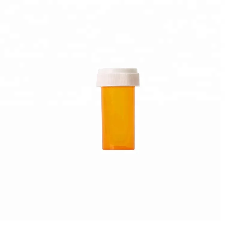 13dr Plastic PP  Medical Vials reversible Amber Medicine Bottle