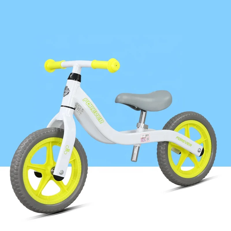 FOREVER 12 inch Baby Aluminum Alloy Push Bike Children Walker  kids Ride on Car Toy Balance Bicycle