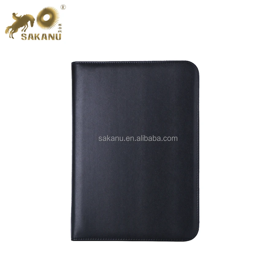 A4 Commercial Documents Manager Folder Clip Phone Pocket Calculator Travel Portfolio Files Ring Binder Padfolio