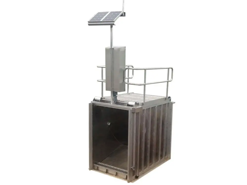 Solar power intelligent integrated aluminum sluice gate