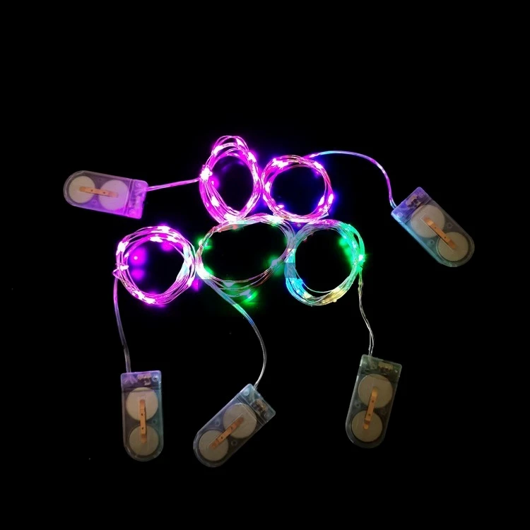 10/20/30 Leds Christmas Falling Star String 2032 Battery Power Colorful Self-flash  LED Fairy Led Lights