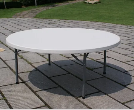 160cm cheap sale plastic round table with 10 seater