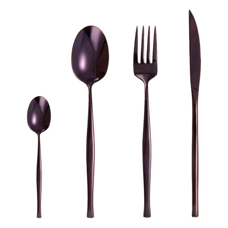 
18/10 food grade health reusable knife, fork and spoon stainless steel cutlery settings 