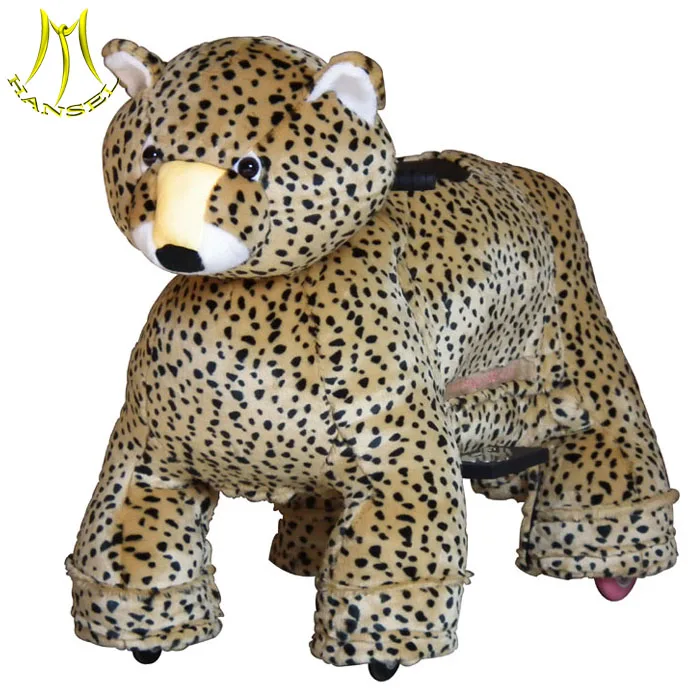 Hansel plush toy rides stuffed animals on wheels walking animal ride toy car