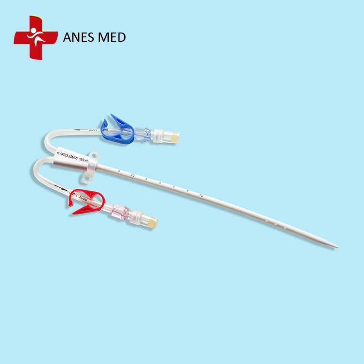 
Disposable Dialysis Catheter Double Lumen Hemodialysis Catheter Kits 