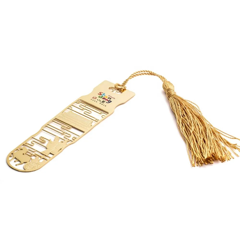 WINWIN Custom your etching logo metal bookmark for gifts