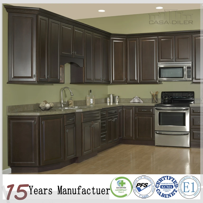 
Foshan Furniture Modular Kitchen Cabinets Design With Solid Wood Door 