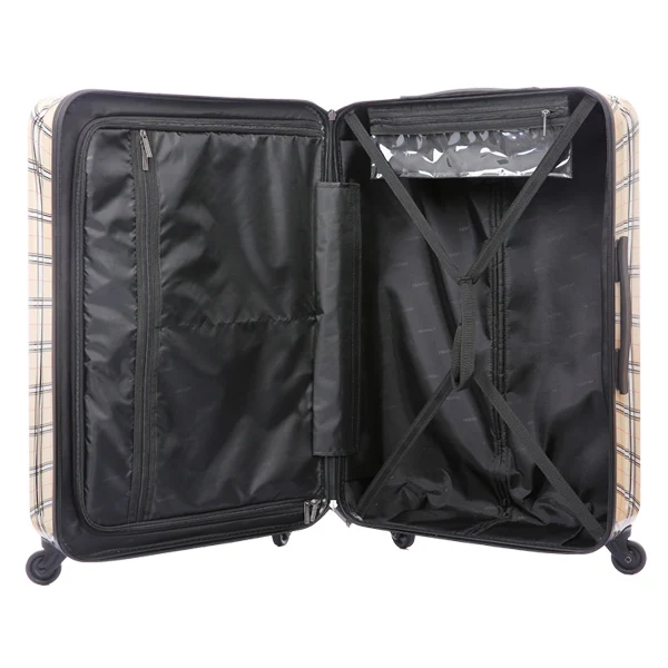 stylish royal polo style 100% PC travel luggage trolley case