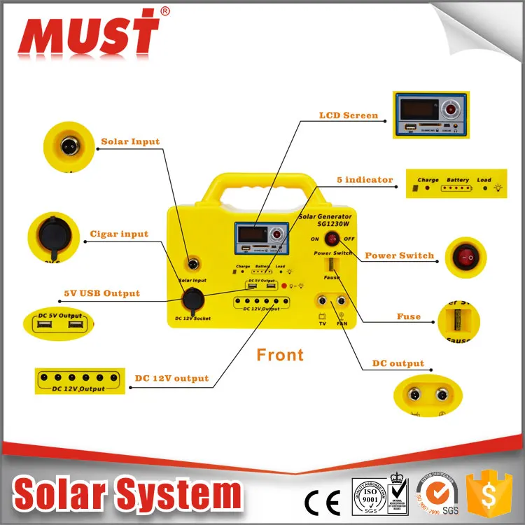 MUST HOT SALE home solar system mini Wholesale small solar generator use for portable home solar lighting system