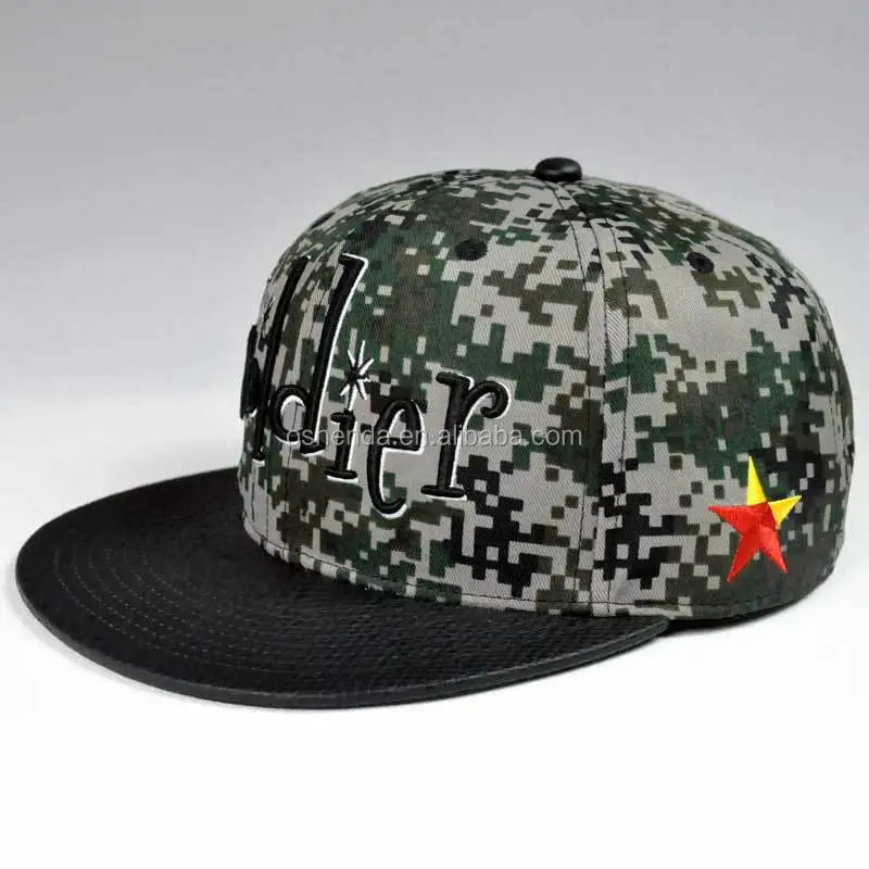 hot selling 3D embroidery wholesale free customize snapback hats and caps